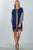 Ladies fashion bohemian stripe contrast sleeve mini dress - merchandiserus2