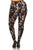 Plus Size Floral Print, Full Length Leggings In A Slim Fitting Style With A Banded High Waist