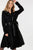 Waist Belt Tacked Faux Suede Coat Solid Coat