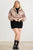 Plus Satin Zip-up Ruched Long Sleeve Cropped Bomber Jacket