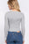V-neck Shirring Tie Detail Sweater
