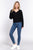 Dolman Slv Strappy Open Back Sweater