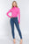 Long Sleeve High Neck Shirring Detail Ity Knit Bodysuit