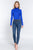 Long Sleeve High Neck Shirring Detail Ity Knit Bodysuit