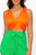 Smock V-neck Satin Bra Top