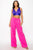 Smock V-neck Satin Bra Top