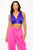 Smock V-neck Satin Bra Top