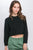Wool Blend Cropped Sweater Top