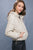 Pu Faux Leather Zipper Hooded Puffer Jacket