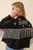 Howdy Sequin Fringe And Star Patches Jacket