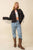 Howdy Sequin Fringe And Star Patches Jacket