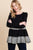 Solid Tiered Fashion Top