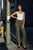 Solid Raw Edge Expose Seam Flare Pants