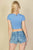 Short Sleeve Roundneck Crop Top