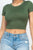 Short Sleeve Roundneck Crop Top