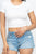 Short Sleeve Roundneck Crop Top