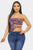 Mesh Print Top
