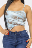 Mesh Print Top