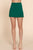 Side Zipper Slit Ponte Mini Skort