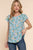Short Tulip Slv Floral Print Woven Top
