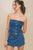 Denim Strapless Button-up Crop Top