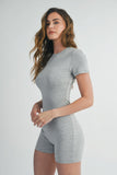 Solid Color Bodycon  Jumpsuit