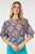 Puff Sleeve Multi-print Top