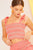 Self Tie Shoulder Smocking Ruffle Crop Top