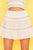 Waist Smocking Ruffle And Shirring Mini Skirt