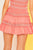 Waist Smocking Ruffle And Shirring Mini Skirt