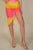 Sexy Sheer Mesh Drawstring Ruched Skirt