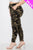 Plus Size French Terry Camo Print Joggers