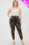 Plus Size French Terry Camo Print Joggers