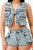 Washed Denim Two Piece Set