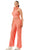 Crinkle Wide Pants Set Zipper