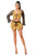 Crochet Skirt Set Sunflower
