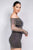 Shirred Off-shoulder Fishnet Top