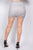 Mid-rise Rhinestone Fishnet Mini Skirt