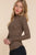 Long Slv High Neck Animal Print Knit Top