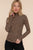 Long Slv High Neck Animal Print Knit Top