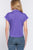 Short Slv Front Tie Stretch Ity  Top
