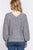 Long Slv Double V-neck Sweater