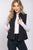 Suede Piping Quilted Padding Vest