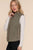 Suede Piping Quilted Padding Vest