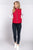Suede Piping Quilted Padding Vest