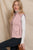 Suede Piping Quilted Padding Vest