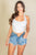 Tank Bandana Hem Square Neck Top