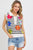 Flower Patch Stripe Knit Top