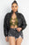 Snap Button Padded Crop Jacket