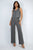 Herringbone V-neck Buttoned Vest Top